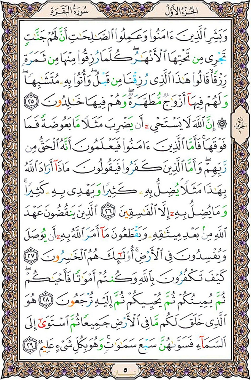 قرآن  عثمان طه با کیفیت بالا صفحه 5